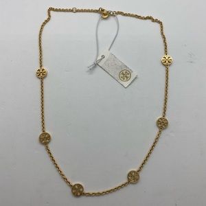 Tory Burch Delicate Logo Necklace 0400093648561